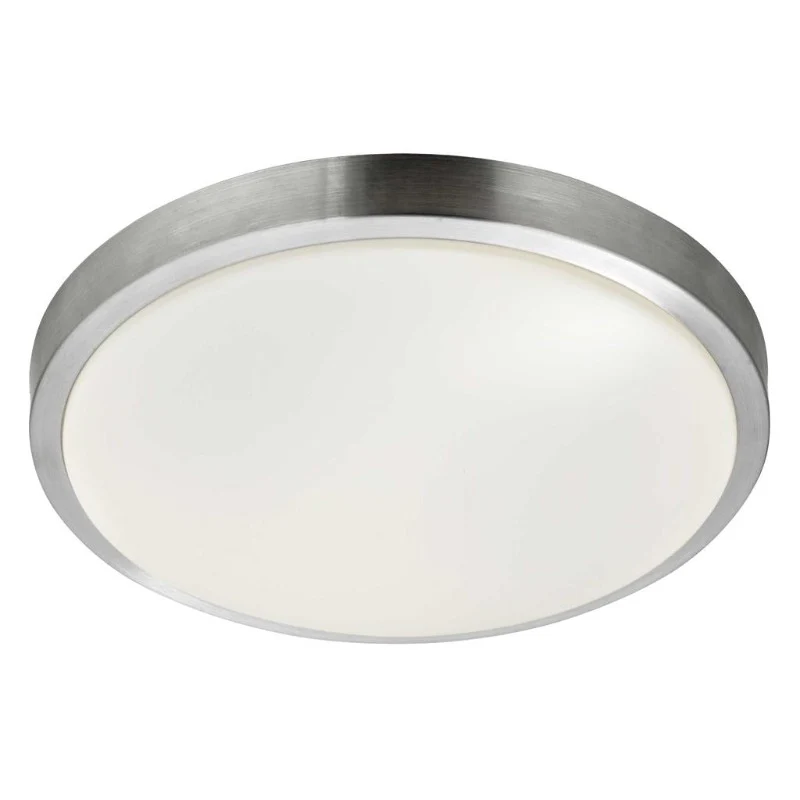 ZURICH LED BATHROOM FLUSH - ALUMINIUM & ACRYLIC SHADE, IP44